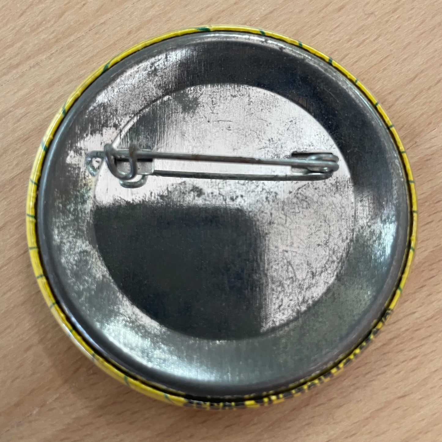 Vintage Feminist Pin – “The Best Man for the Job is a Woman” – Yellow Memo Style