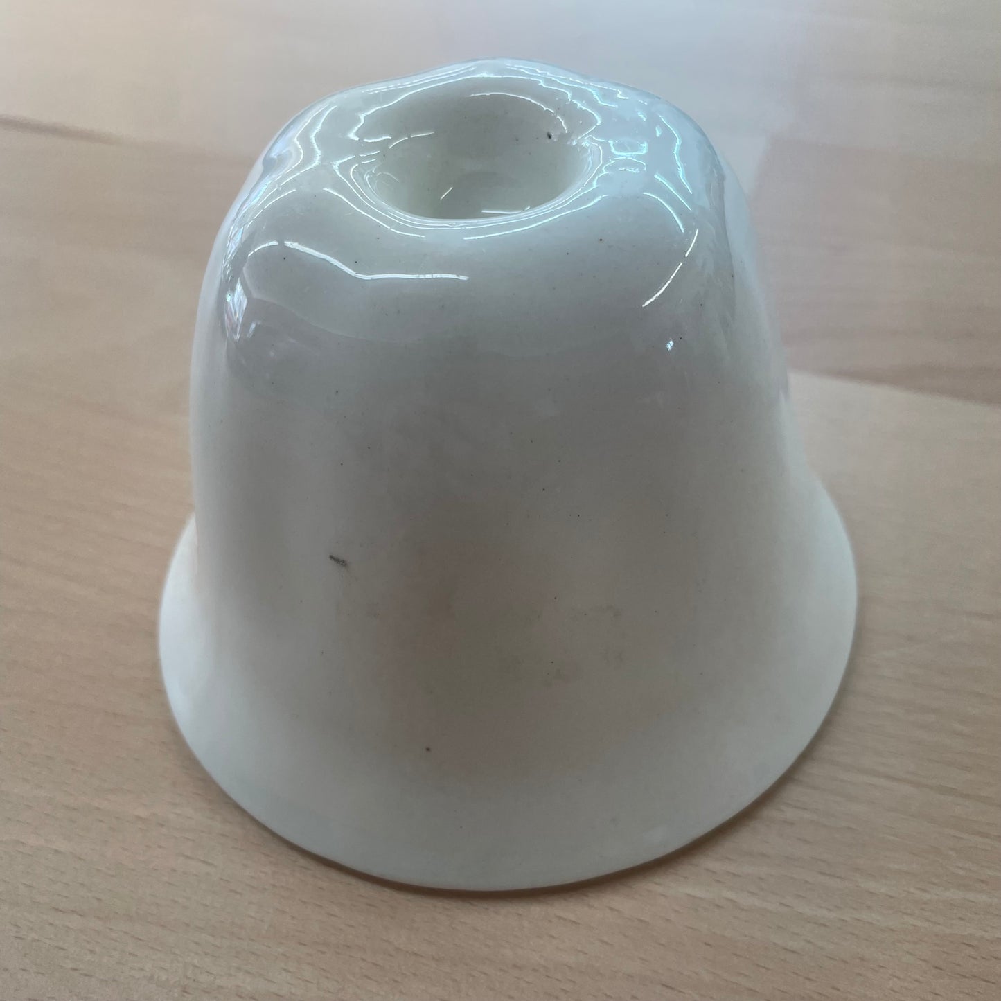 Antique Ironstone Food Mold with Fluted Interior Detail