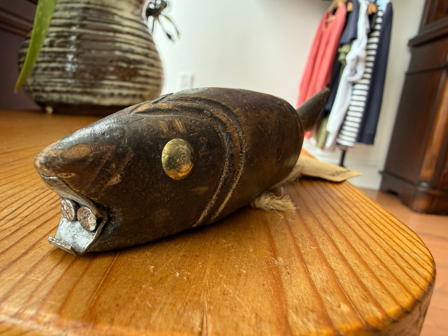 Hand carved Fish Bottle opener