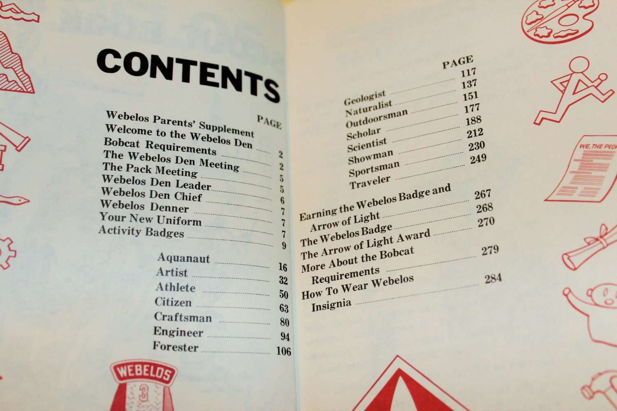 1982 Printing of 1967 Webelos Scout Book, Paperback, Scout's Honor, Memorablia - Loom Vintage