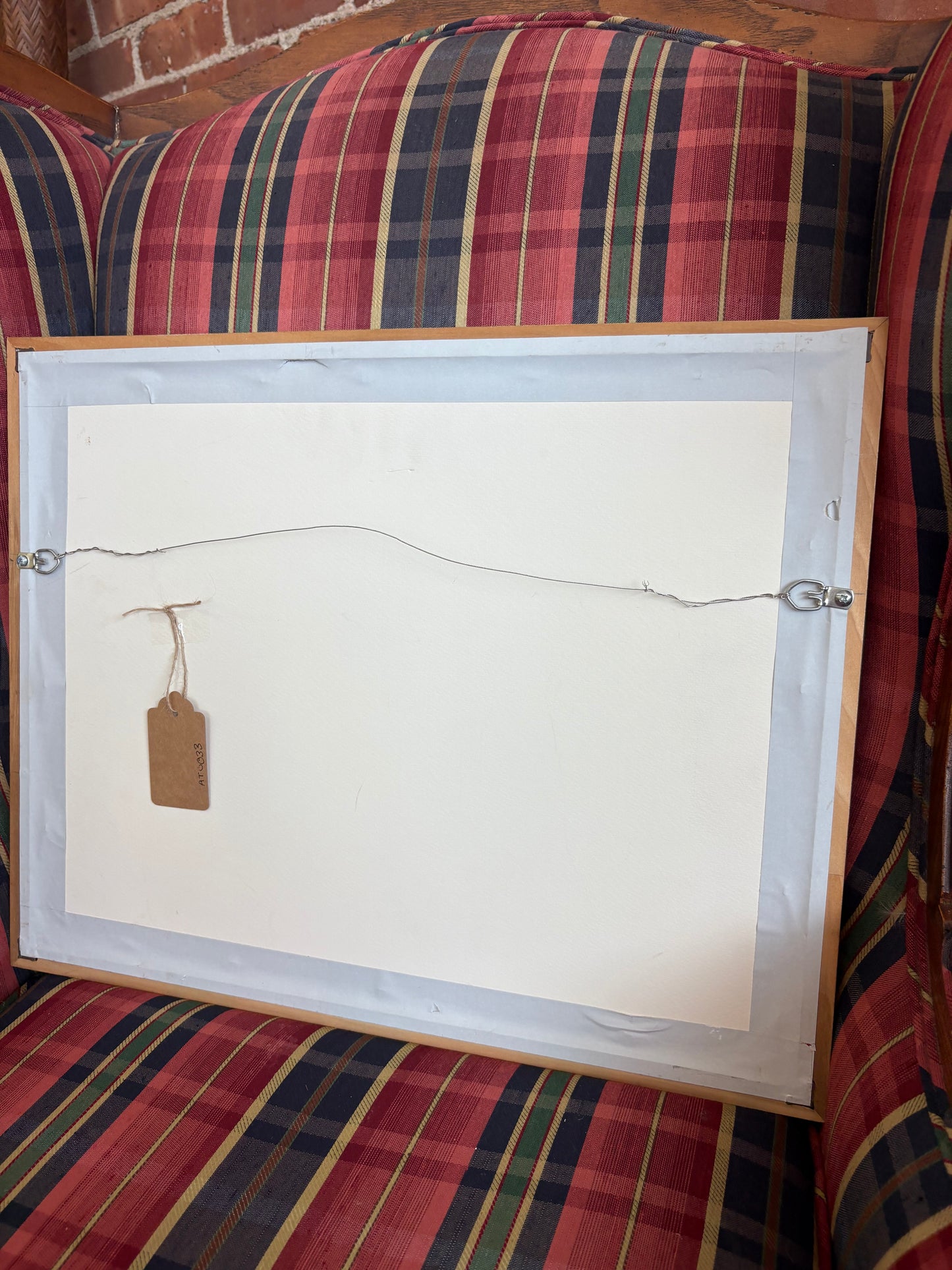 “Beach Scene” by Peter Burman – Framed Watercolor Painting