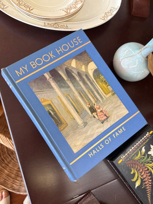 Vintage “My Book House: Halls of Fame” Blue Decorative Hardcover