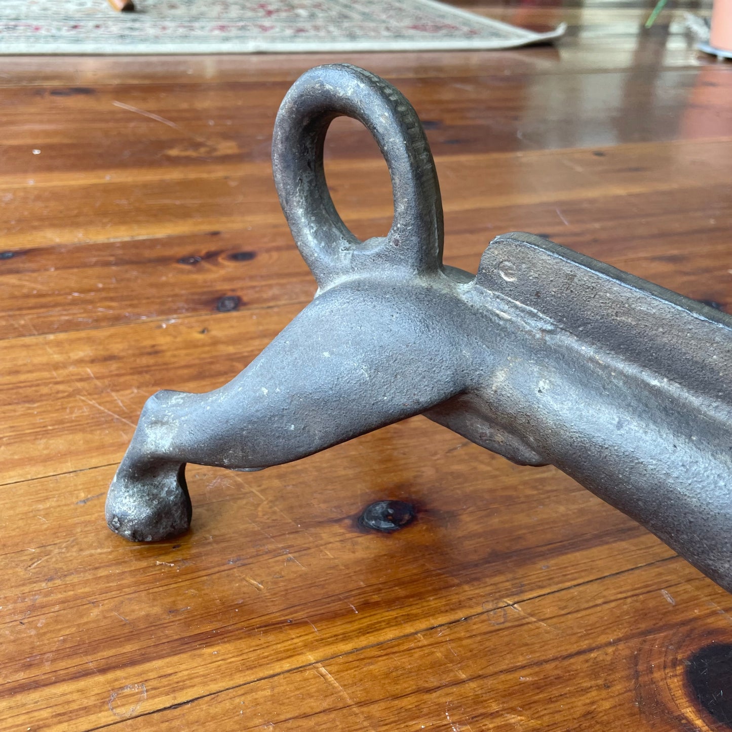 Cast Iron Dachshund Boot Scraper – Early 20th Century Door Stop