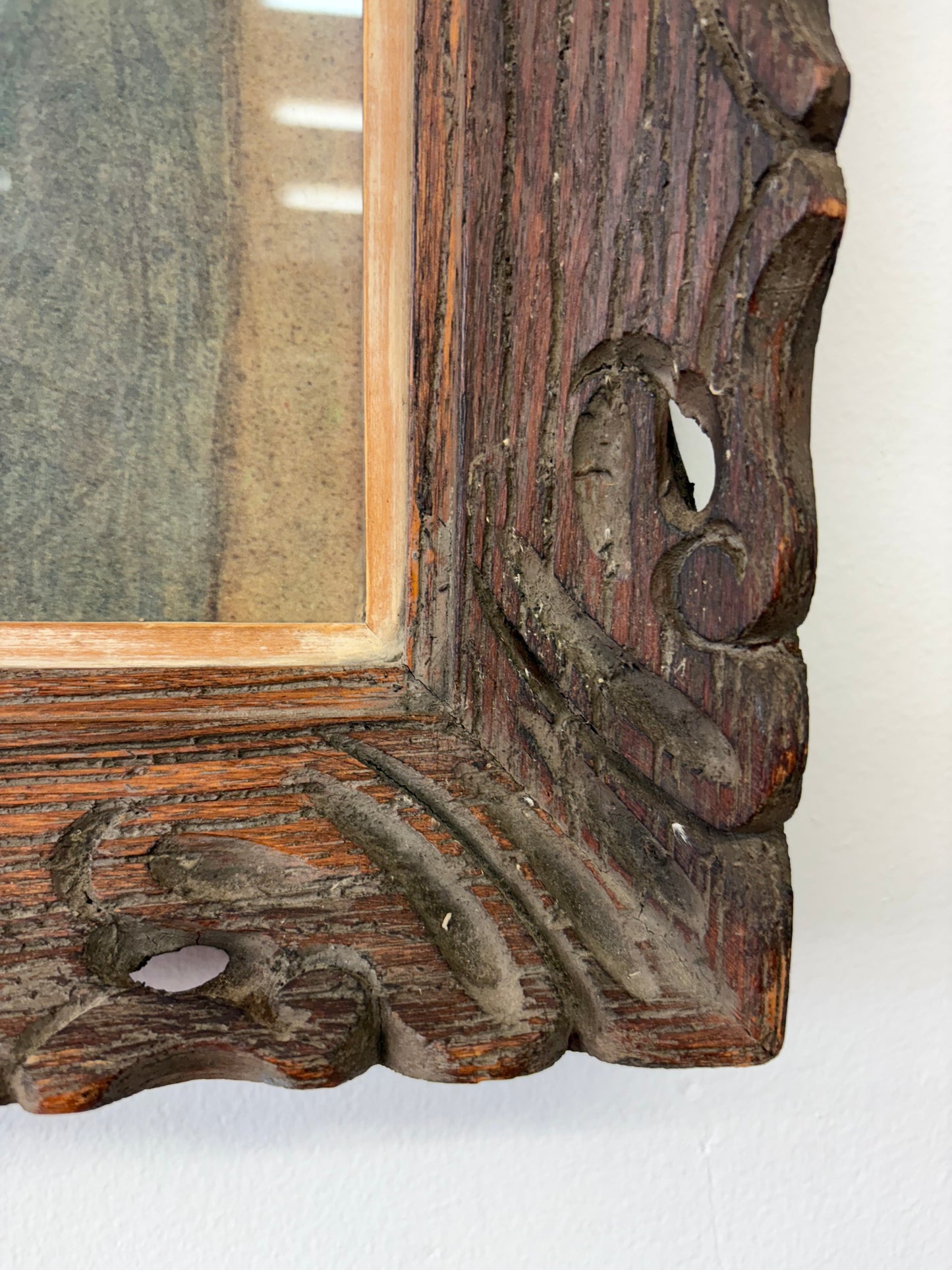 “Blue Boy” After Picasso – Framed Blue-Period Portrait Painting, 18" x 15"