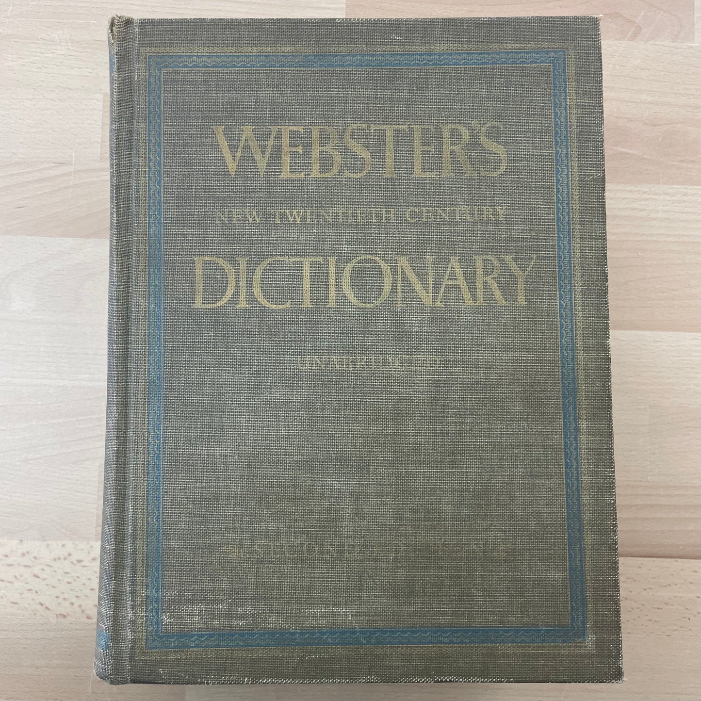 Webster’s New Twentieth Century Unabridged Dictionary, 2nd Edition | Large Vintage Reference Book for Decor or Display