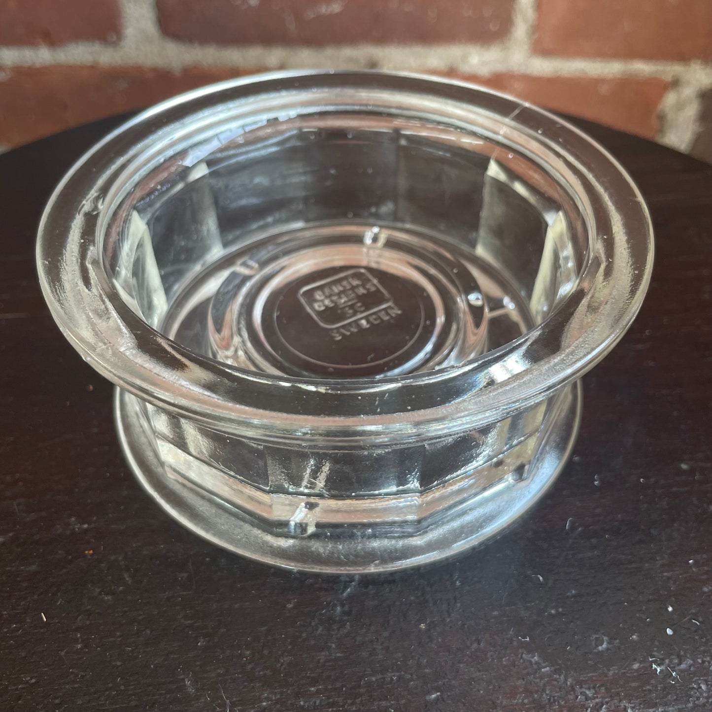Dansk Designs Sweden Clear Glass Votive Candle Holder