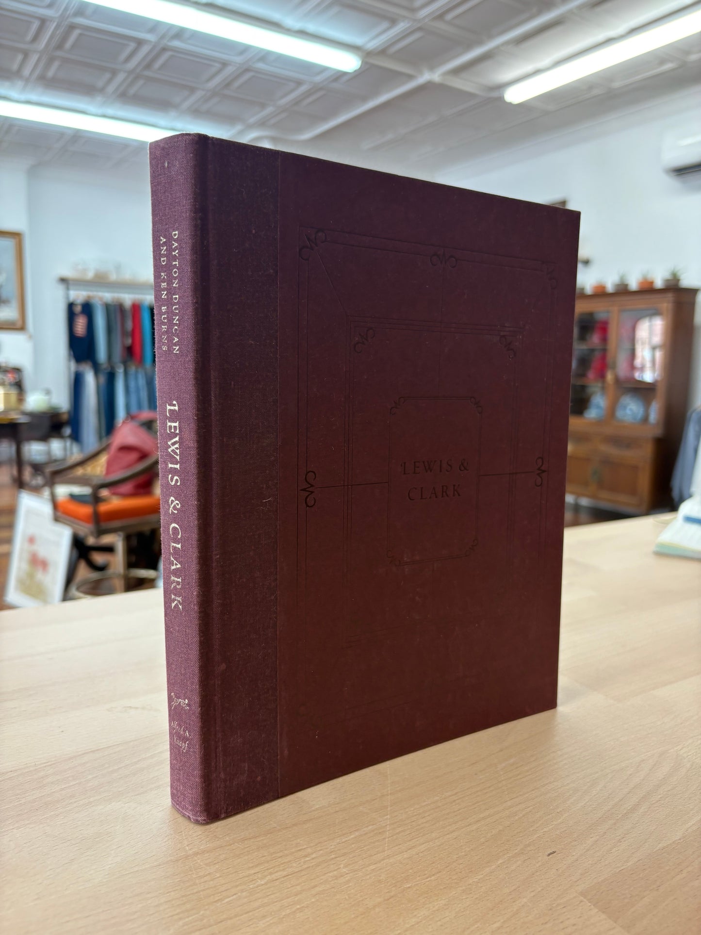 Lewis & Clark by Ken Burns – Decorative Maroon Hardcover for Shelf Styling