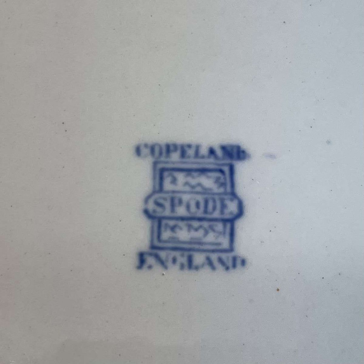Antique Copeland Spode Blue Transferware Serving Platter – England – photo 10 of 10