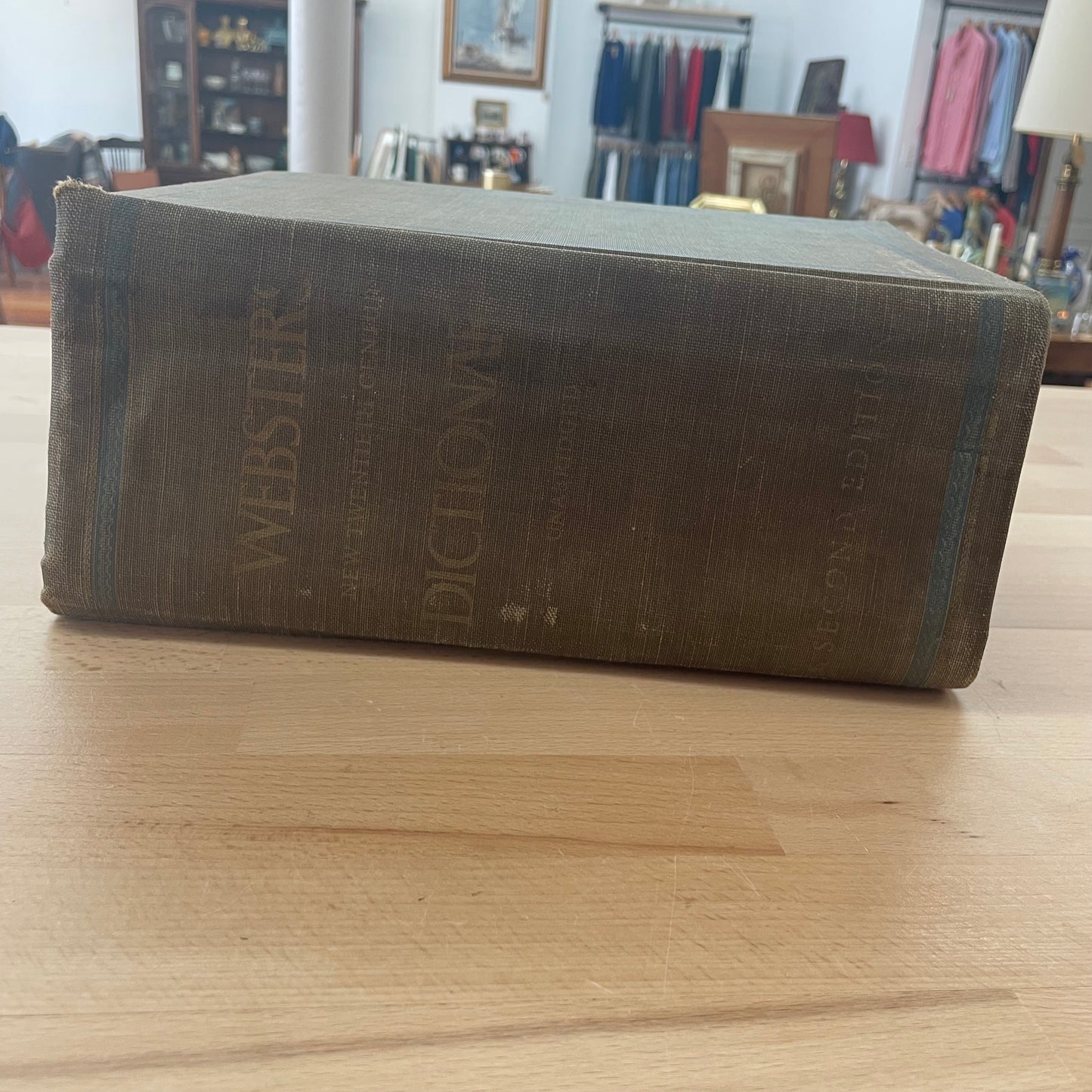 Webster’s New Twentieth Century Unabridged Dictionary, 2nd Edition | Large Vintage Reference Book for Decor or Display