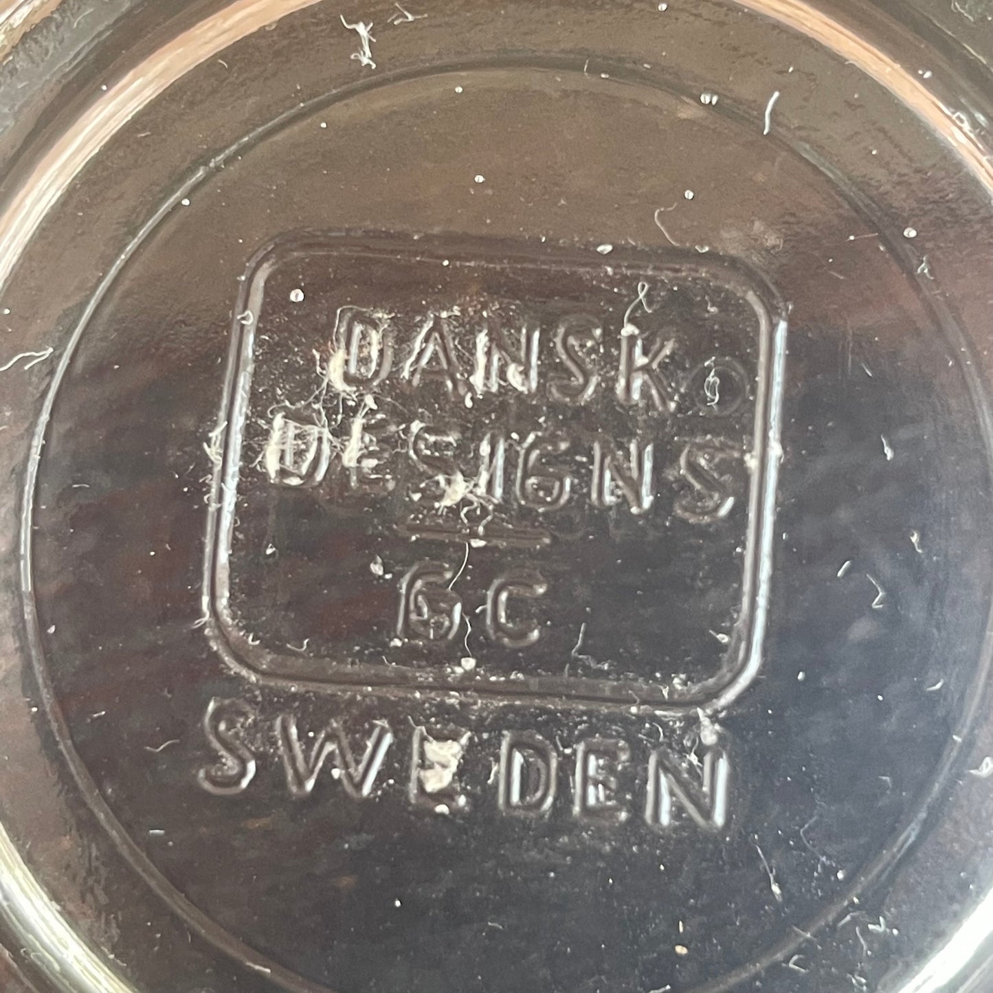 Dansk Designs Sweden Clear Glass Votive Candle Holder