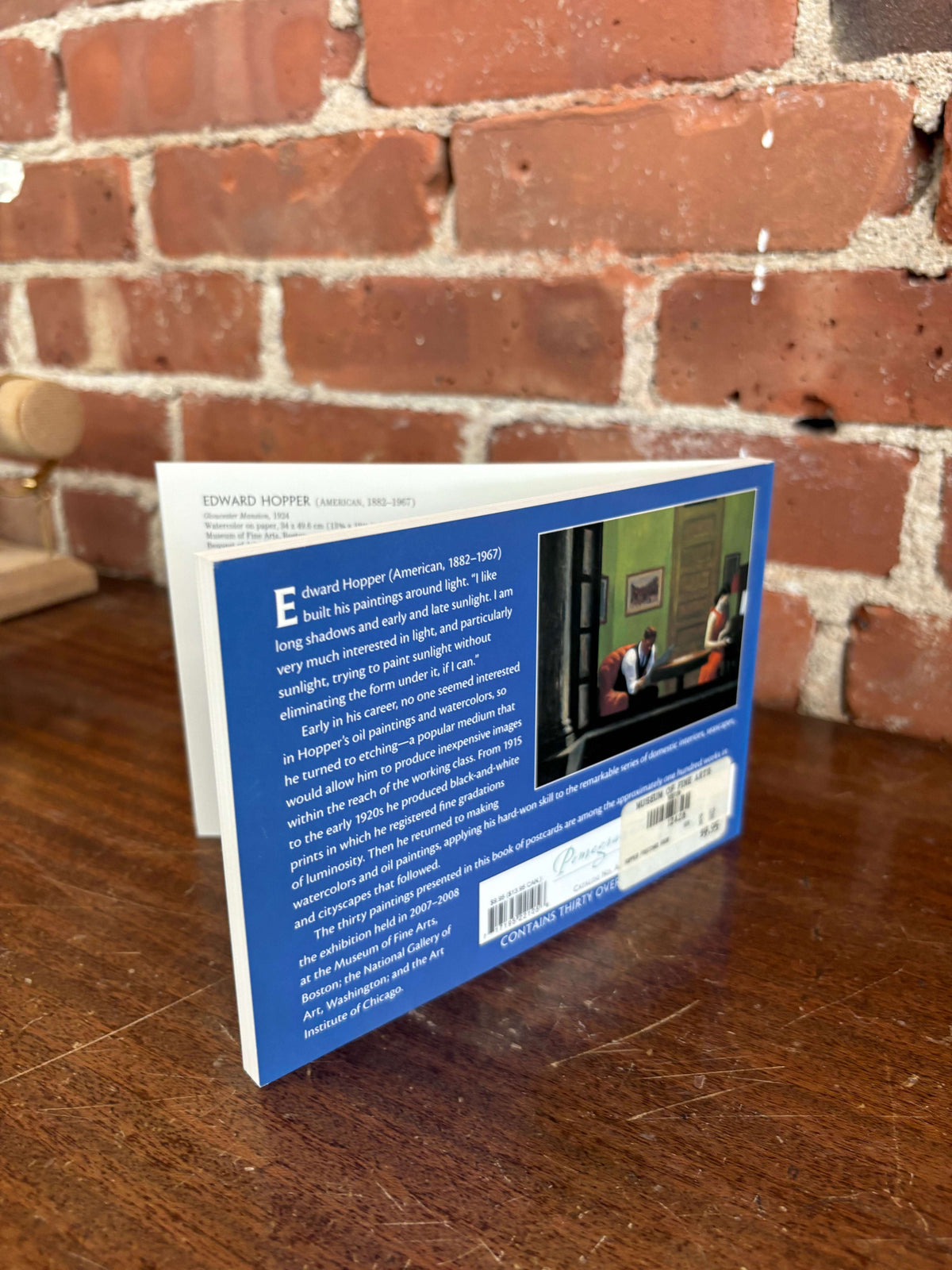 Edward Hopper book back cover