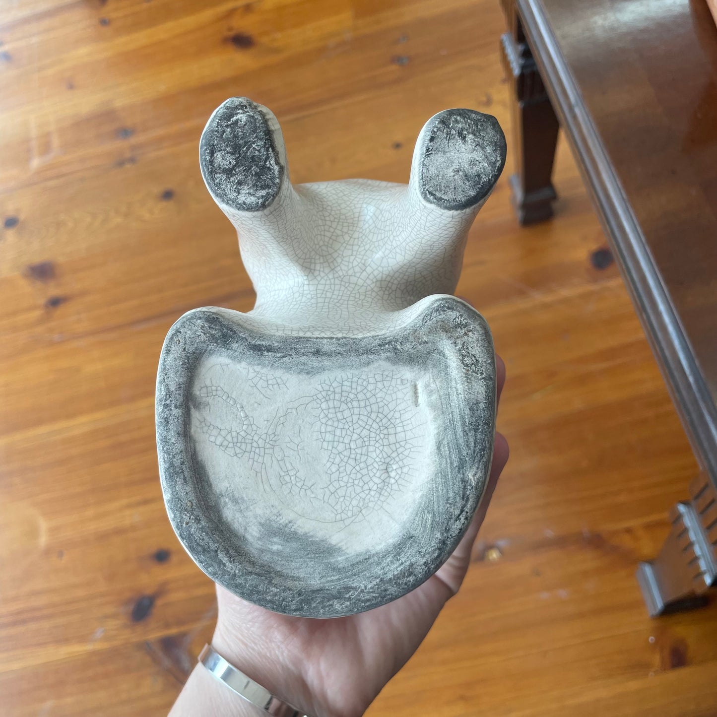 Staffordshire Cat Figurines with Bows – 1970s Collectible Pair