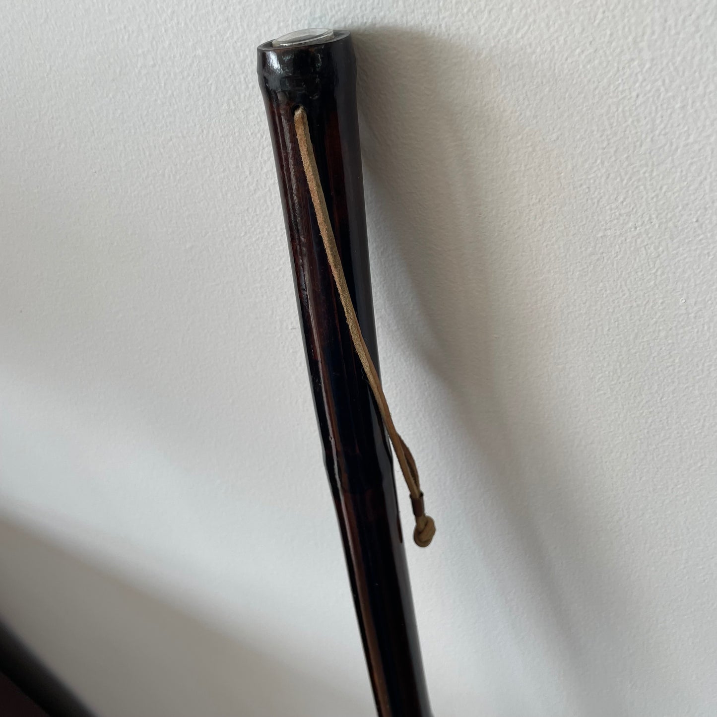 Flute Walking Stick with Compass – 4 ft, Hand-Carved Wood