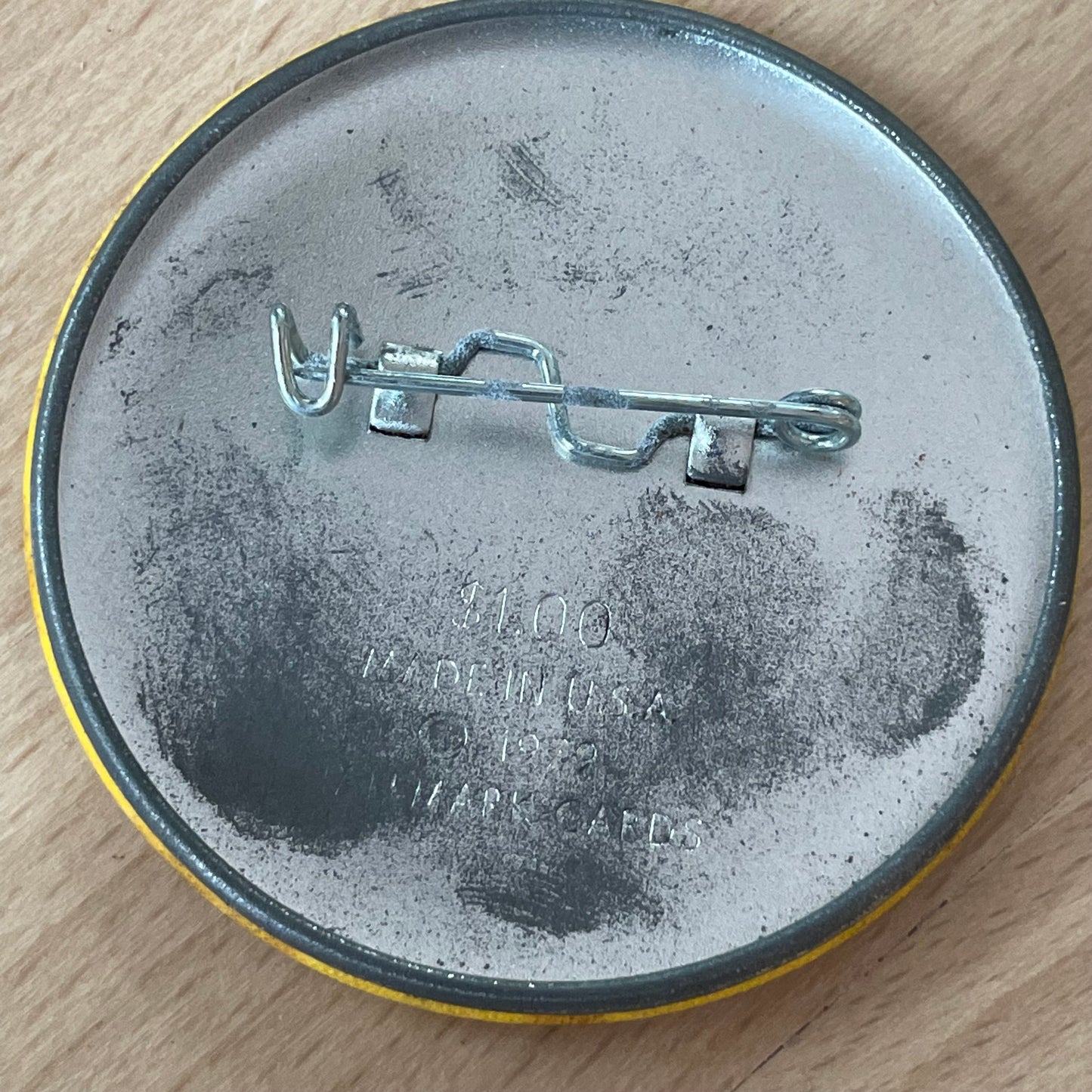 Vintage 1982 Happy Halloween Pin – Black Cat, Mouse & Pumpkin Design