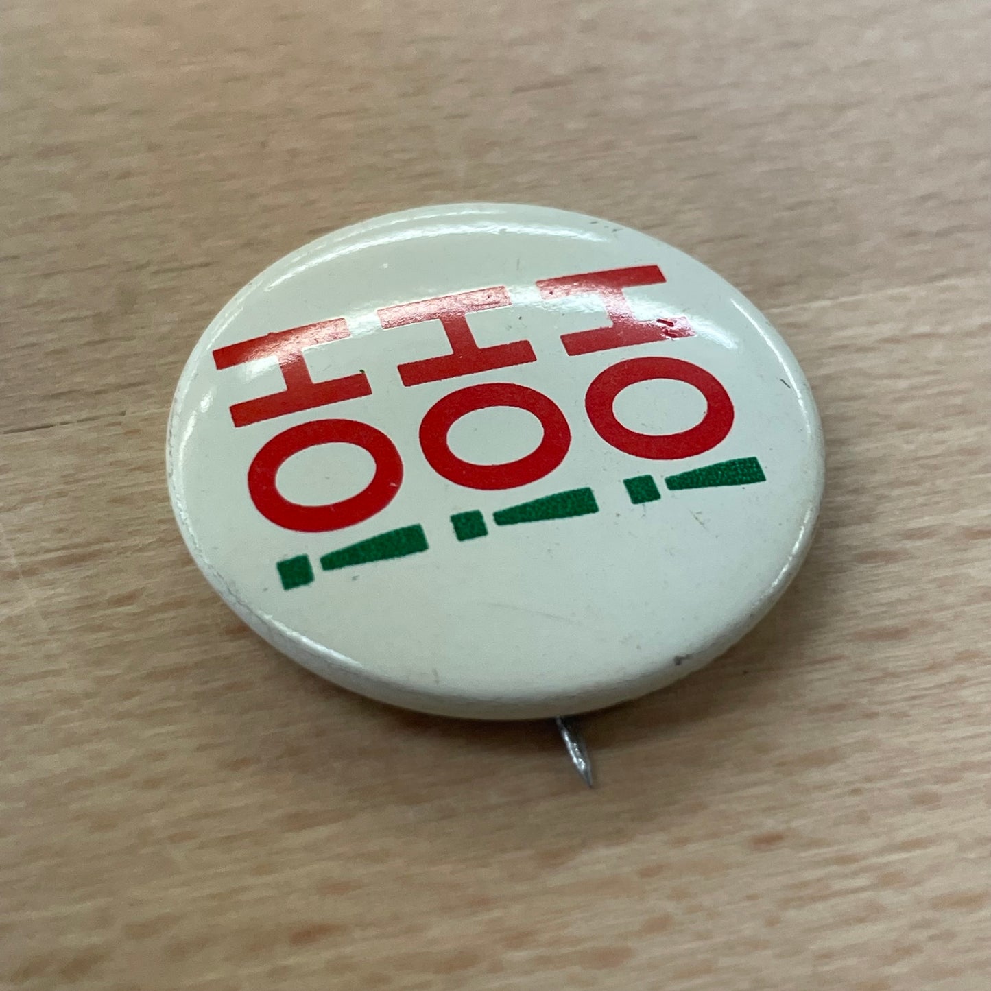Vintage Ho! Ho! Ho! Christmas Pinback – 1” Holiday Button Badge