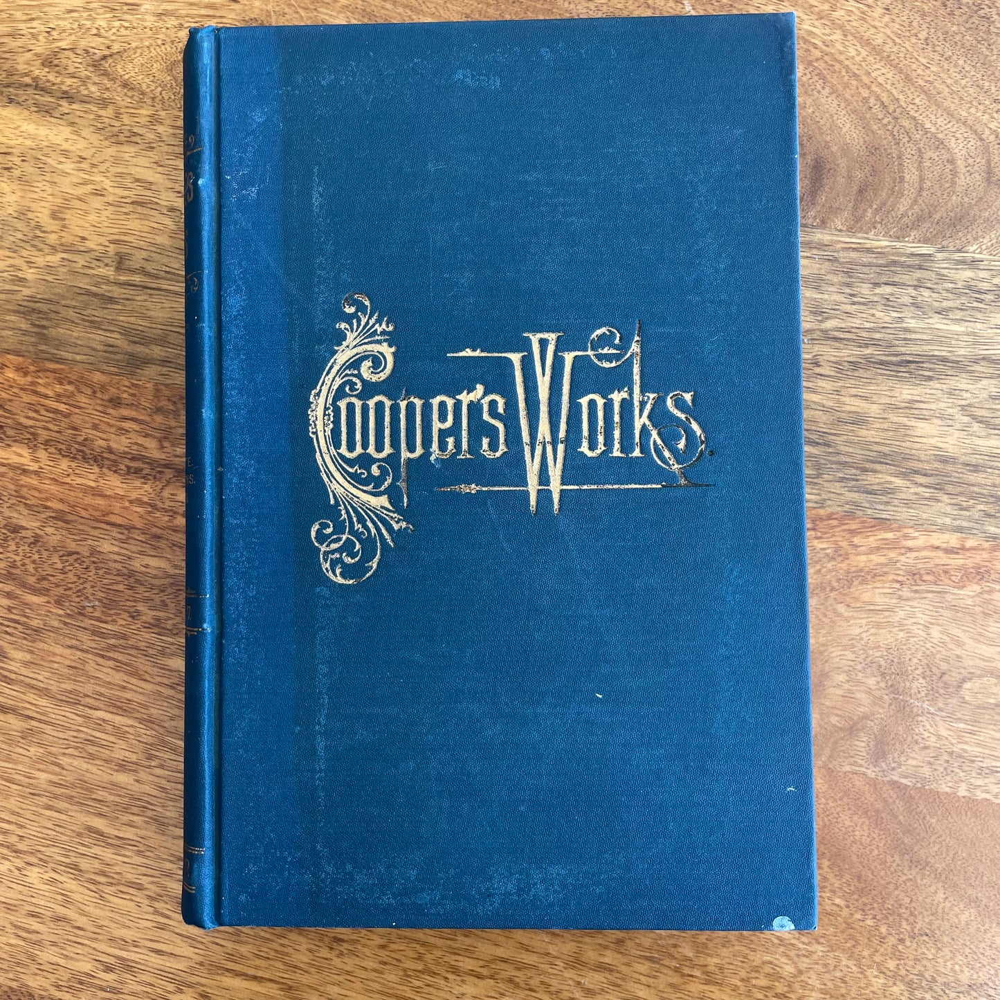 Cooper’s Works – Set of 5 Volumes (1, 7–10) Vintage Decorative Book Stack