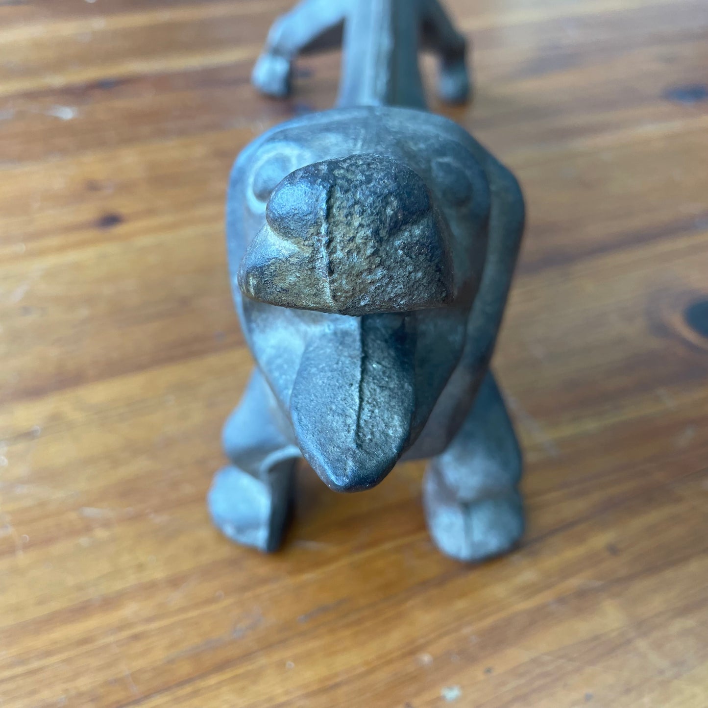 Cast Iron Dachshund Boot Scraper – Early 20th Century Door Stop