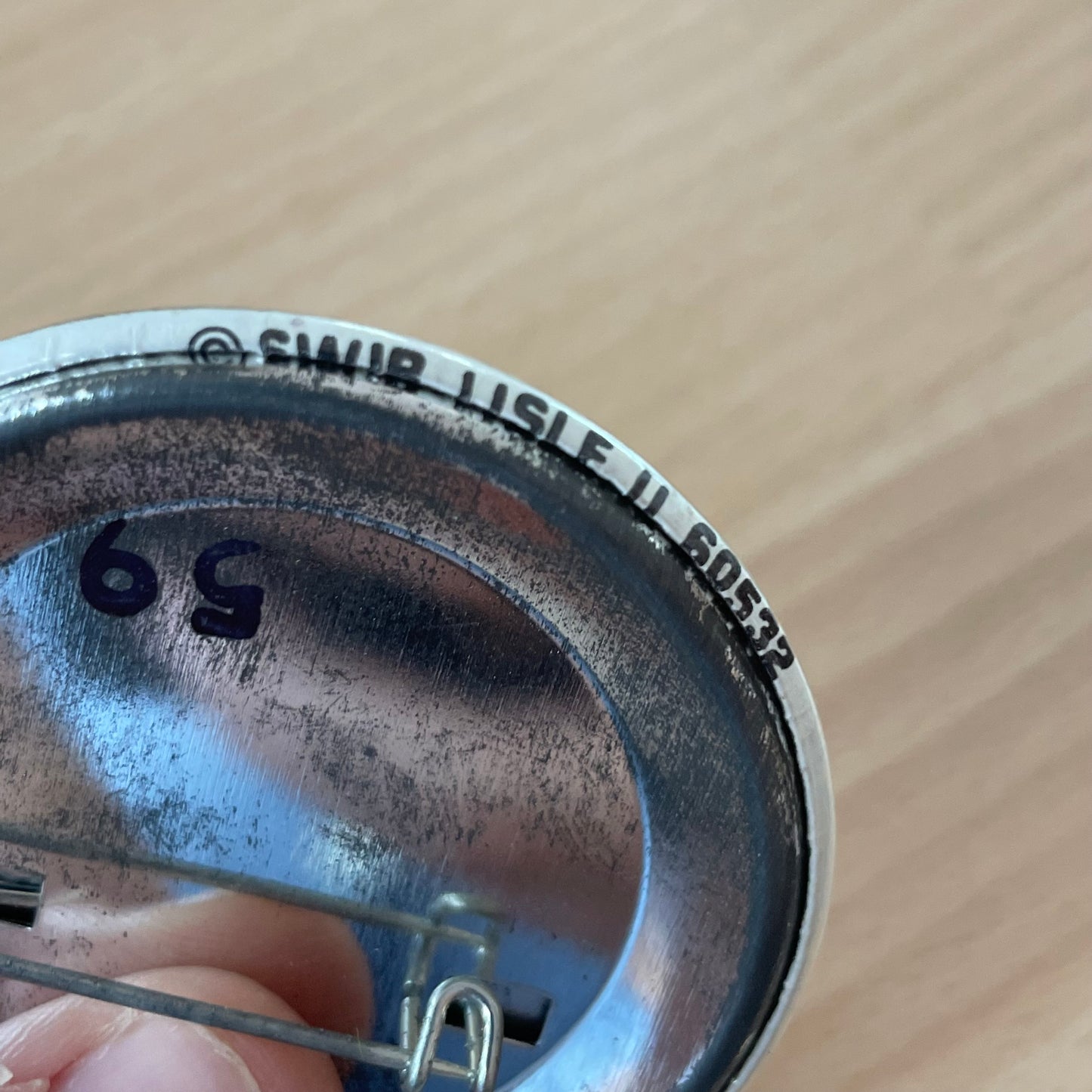 Vintage “I May Not Be Perfect But Parts of Me Are Excellent” Pinback Button – 1970s Humor Collectible 2.25”