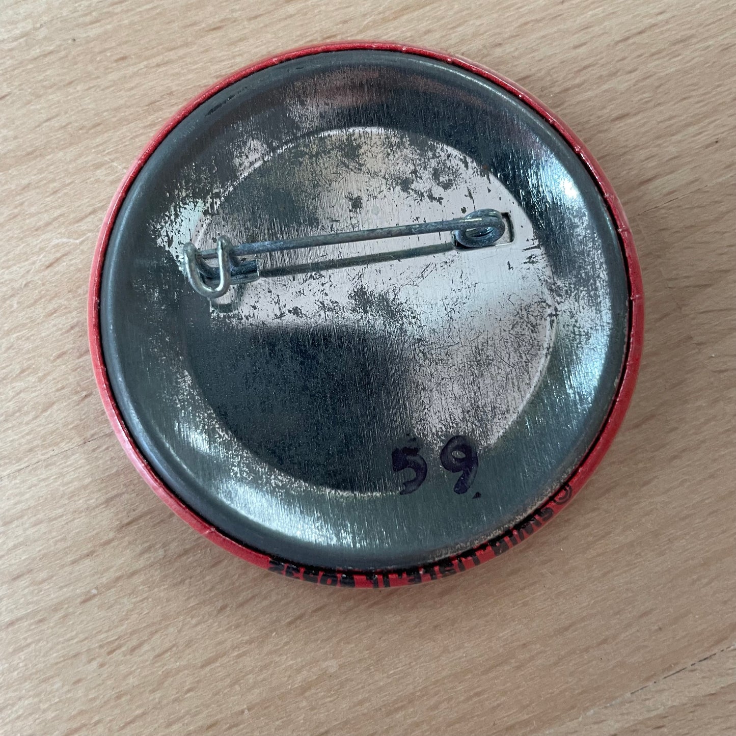 Vintage “Don’t Handle With Care – Just Handle!” Red Pinback Button – 2.25" Funny Slogan Badge