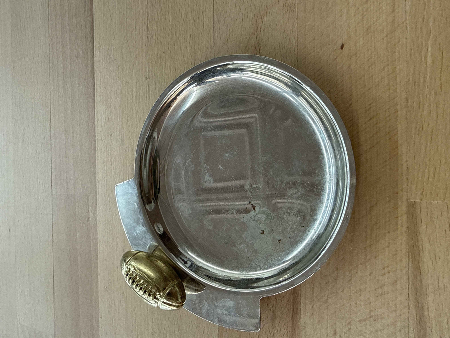 Silver Football Coin Dish — Catchall