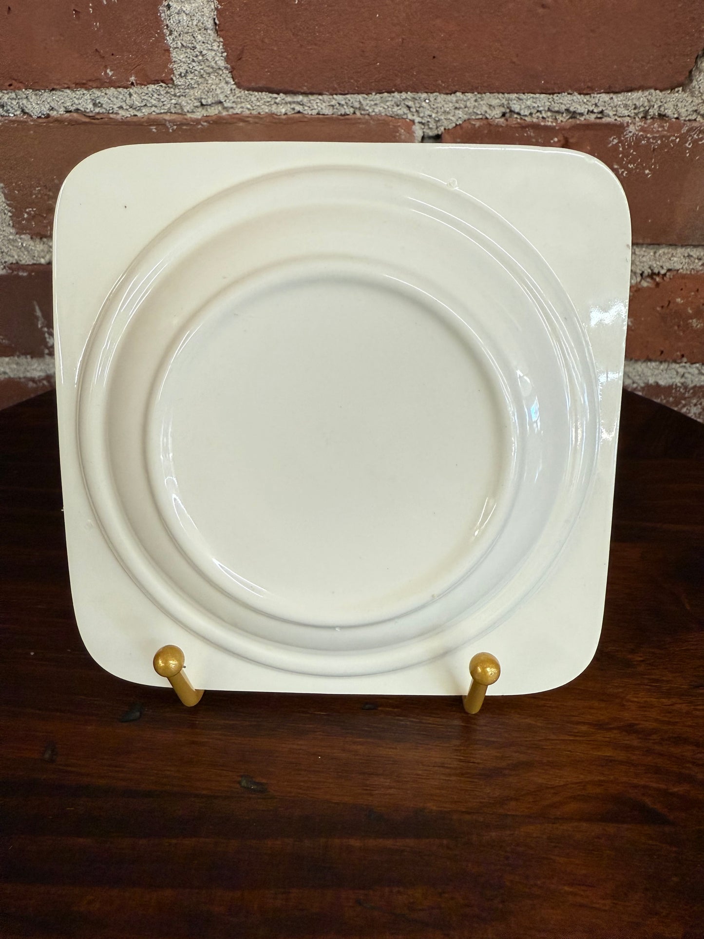 Vintage University of New Hampshire Ashtray – Collegiate Memorabilia Ceramic 5.5” Square with Gold Trim