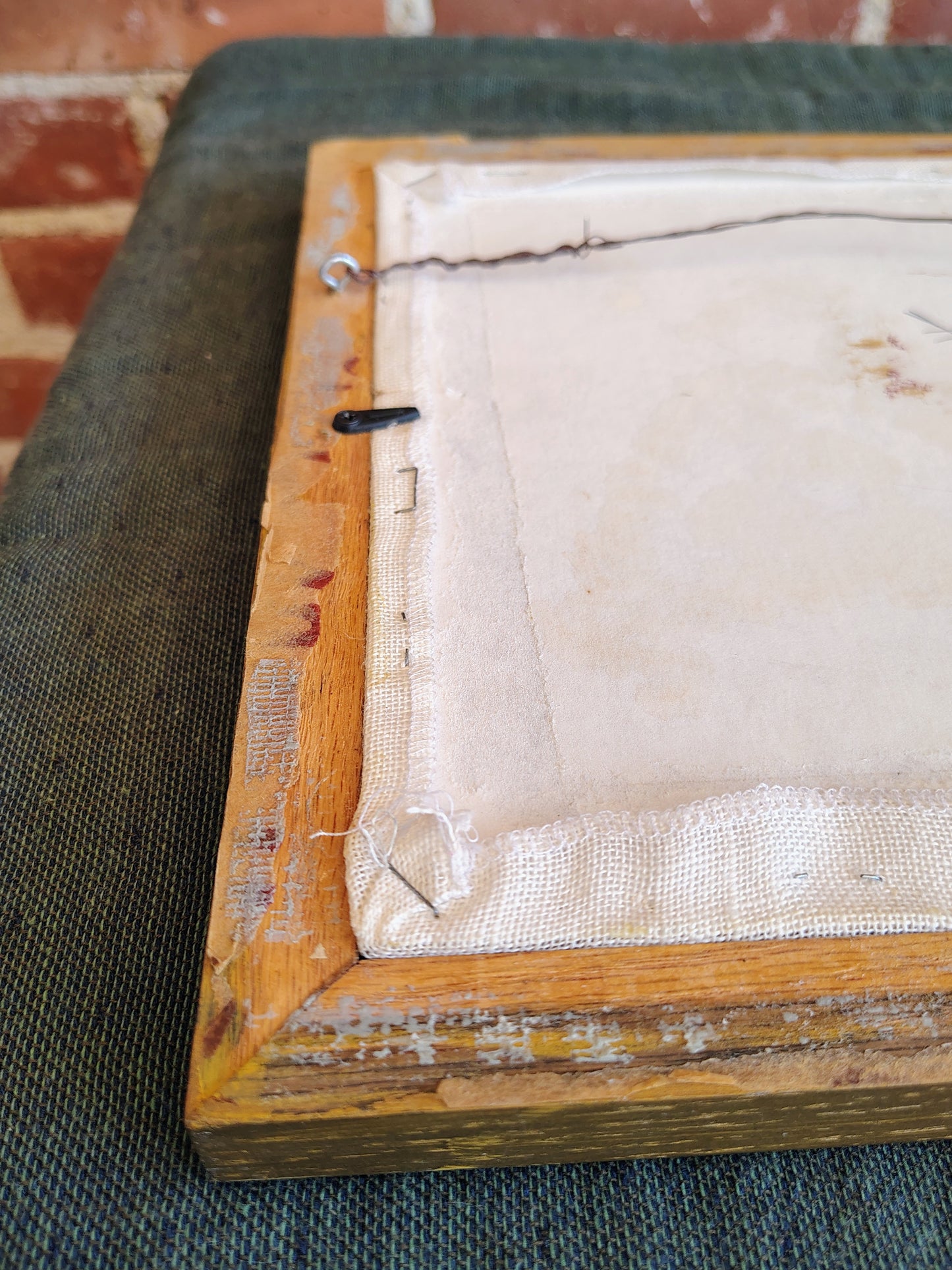 Vintage 1970s Needlepoint Angel Wall Art Set – Colorful Framed Hand-Stitched Textile Decor, Folk Art Christmas Angels, 11x11” Pair