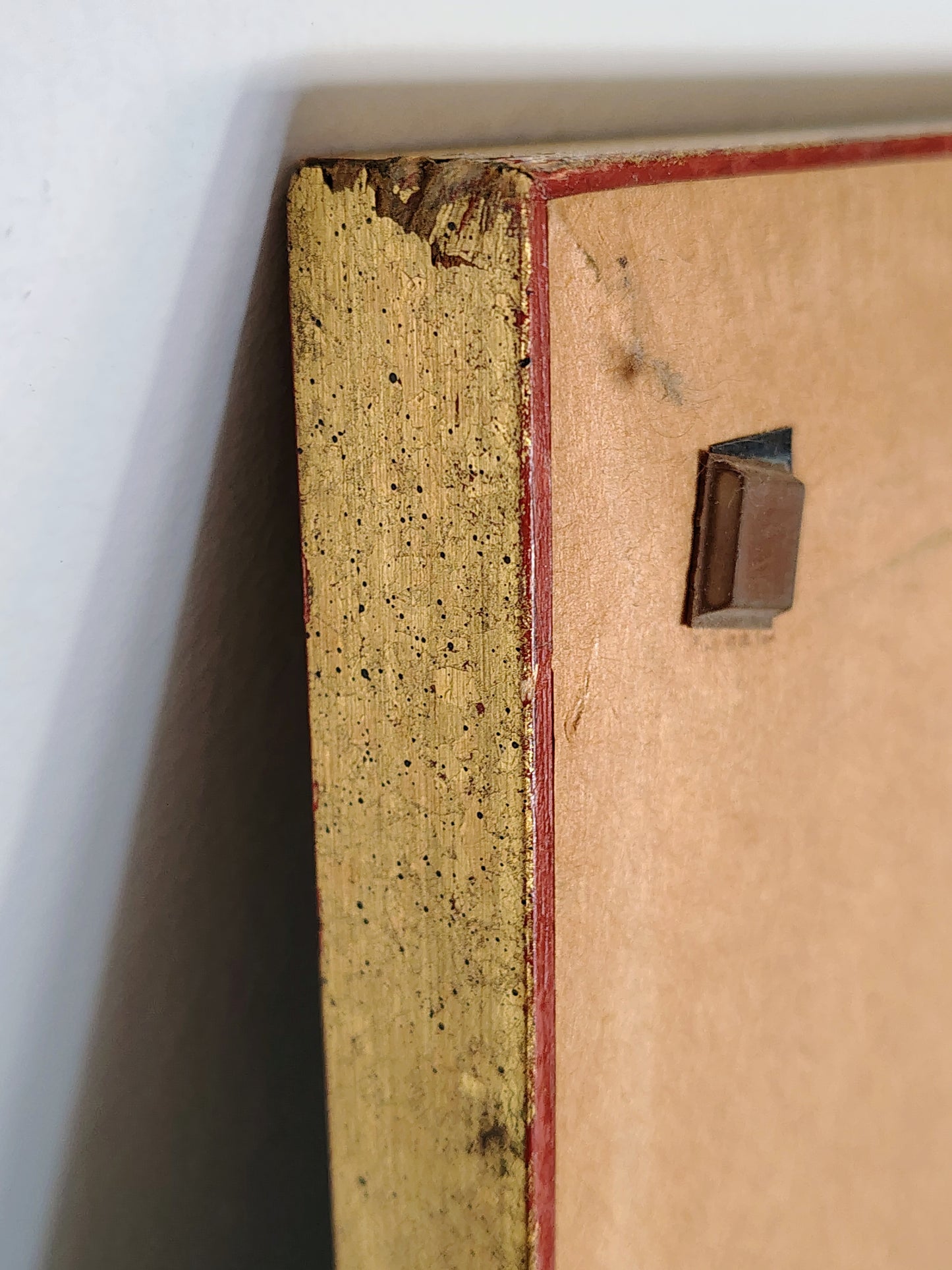 Michel Delacroix Christmas Winter Cityscape Original Lithograph – Snowy Paris Street Scene in Gold Frame