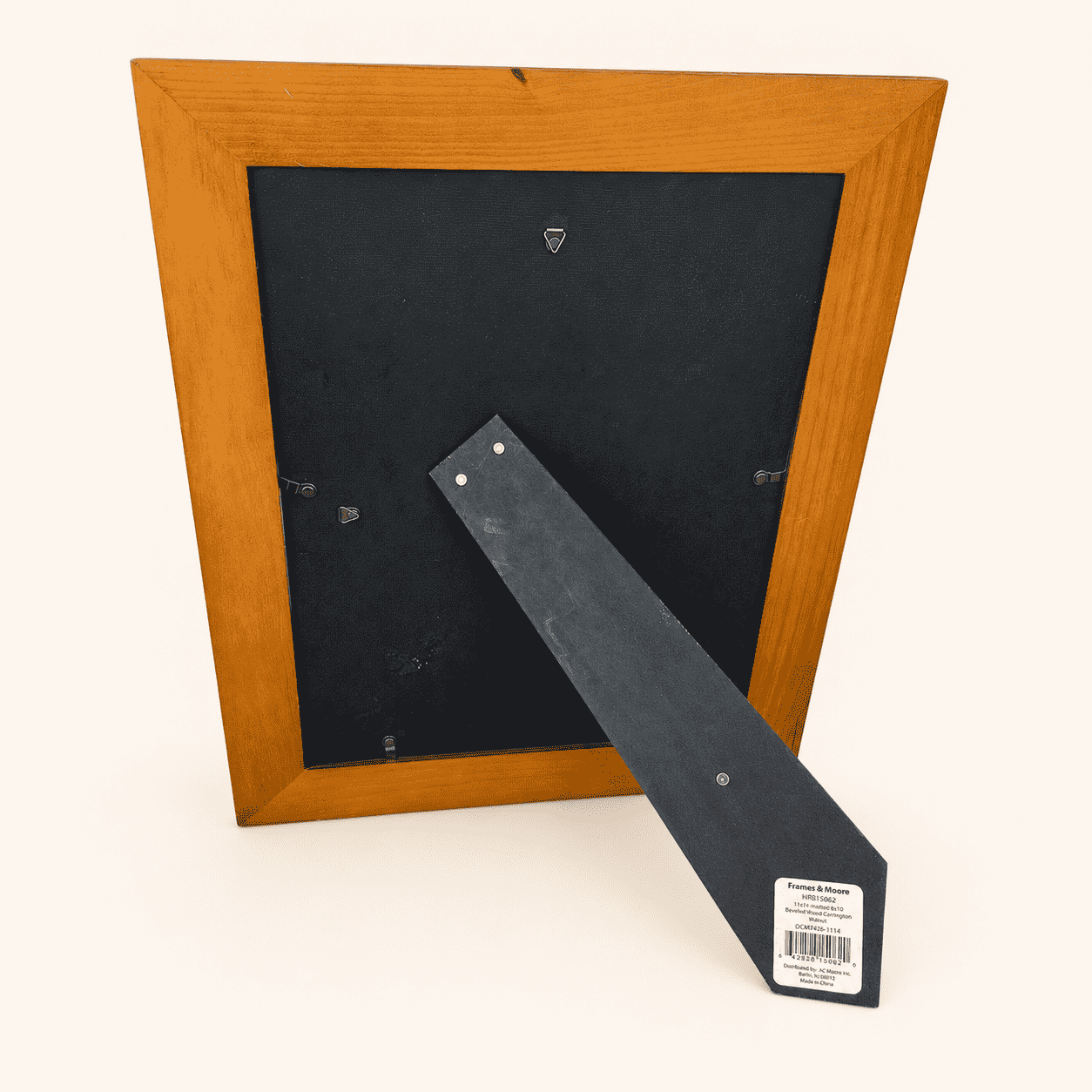 Back of frame showing easel stand