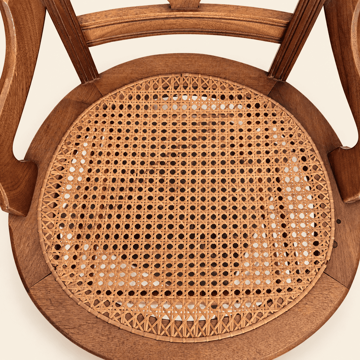 Pair of Victorian Eastlake walnut caned chairs, photo 7 of 7