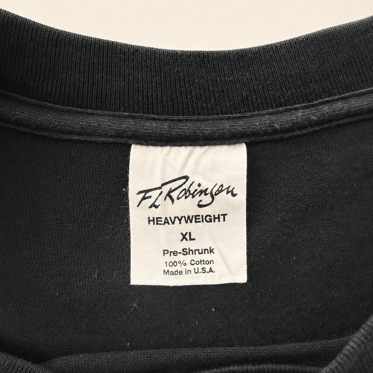 FL Robinson Heavyweight size XL Made in USA neck tag, vintage 1994 tour t-shirt