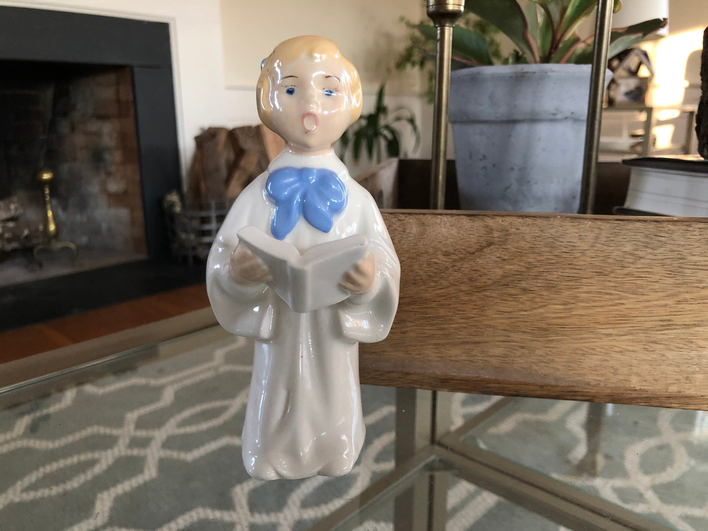 Holland Mold Choir Girl Ceramic Figurine β Hand-Painted Christmas Caroler