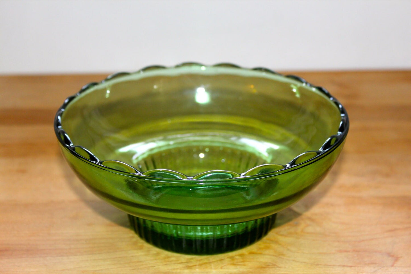 E.O. Brody Green Glass Dish/Bowl