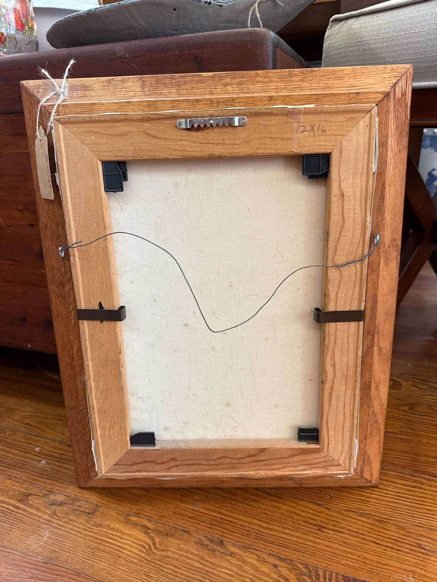Oil Painting of Potted Flowers Signed by J. Hudock, Framed - Loom Vintage