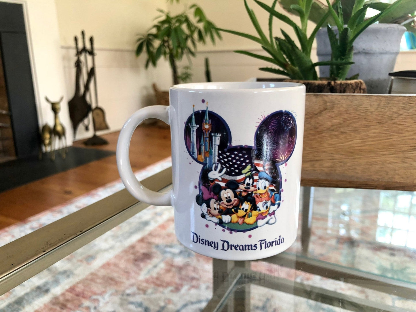 Vintage Disney Dreams Florida, Small Ceramic Cup, Walt Disney World, Disney Gang Collectible Drinkware - Loom Vintage