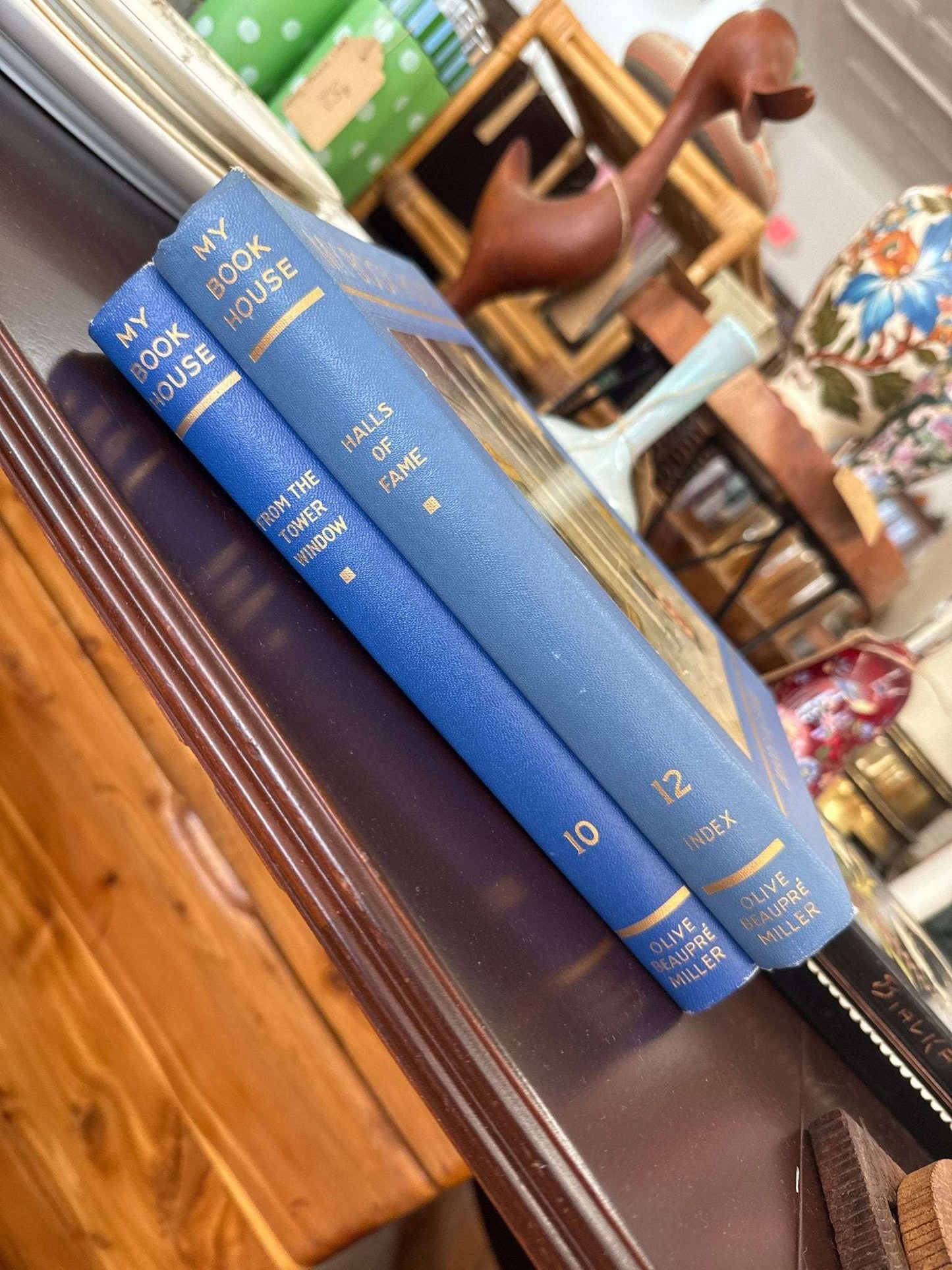 Vintage “My Book House: Halls of Fame” Blue Decorative Hardcover - Loom Vintage