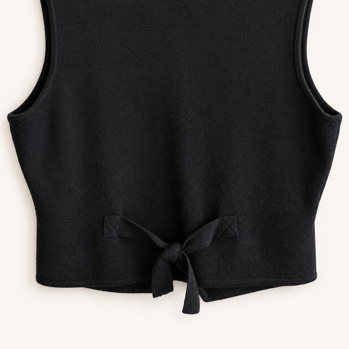 Vintage Talbots black merino wool sweater vest, photo 5 of 5