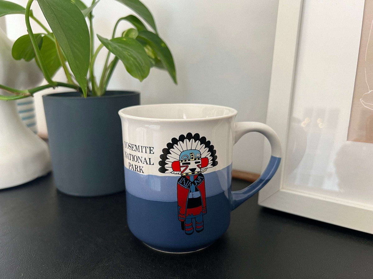 Vintage Yosemite National Park souvenir mug, blue, photo 5 of 10