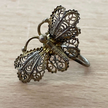 Butterfly Clip-On Earrings & Pin Set — Vintage Figural Jewelry – photo 3 of 5