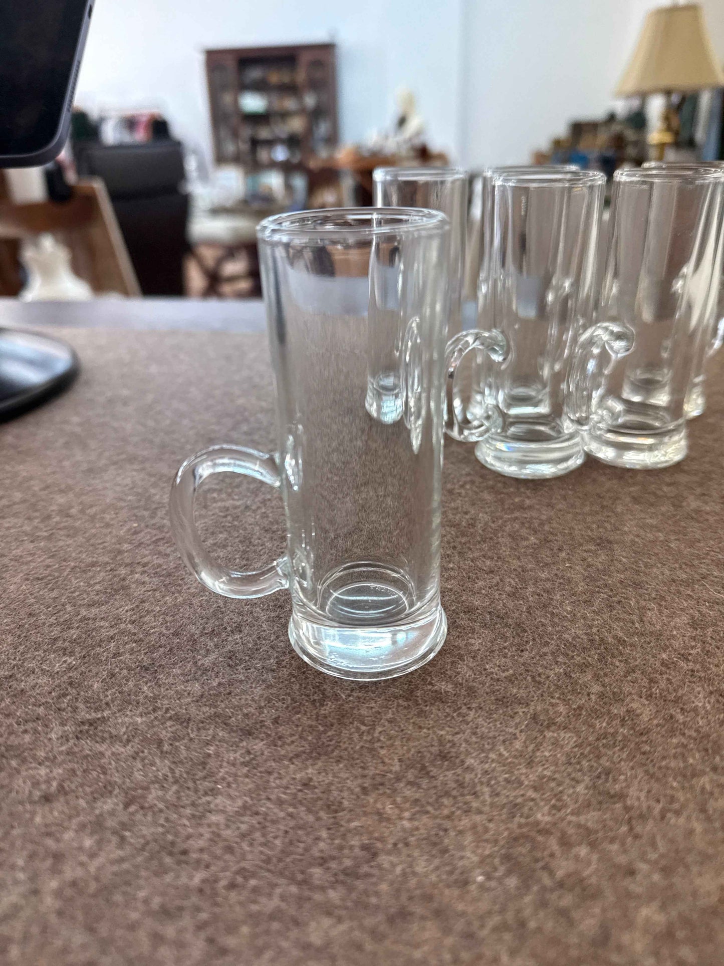 French Shot Glasses, Set of 6 — Petite Barware, Made in France – photo 2 of 3