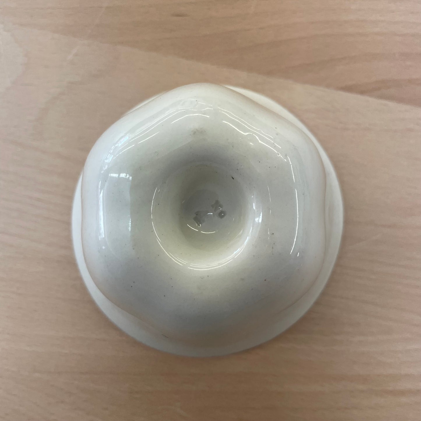 Antique Ironstone Food Mold with Fluted Interior Detail