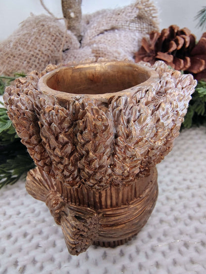 Vintage Wheat Sheaf Taper Candle Holders – Set of 2 – photo 2 of 7