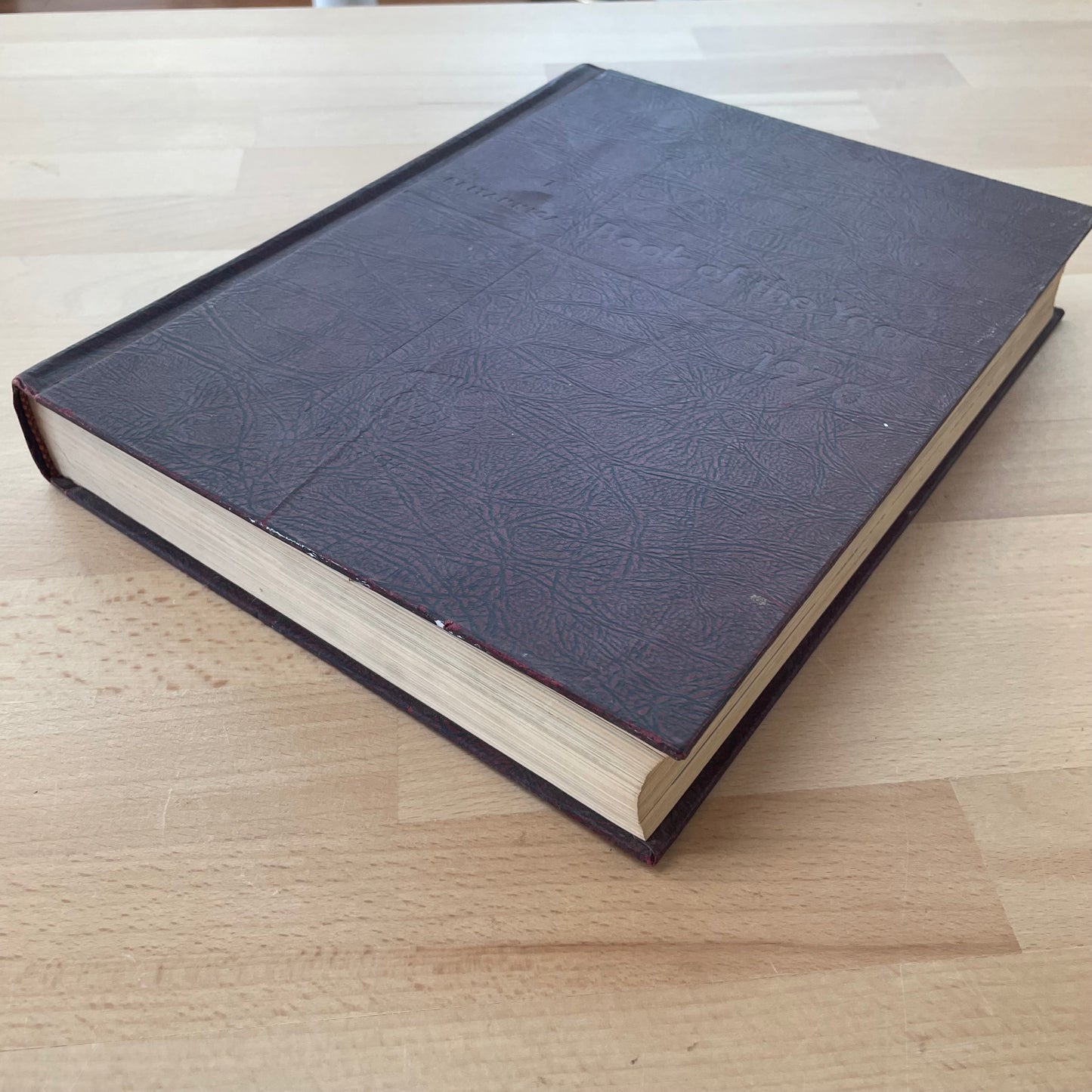 1970 Britannica Book of the Year | Vintage Encyclopedia Volume Covering 1969 Events | Maroon Hardback for Styling & Library Decor