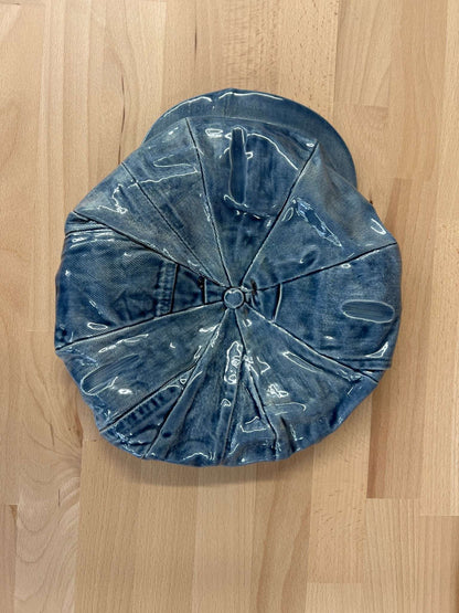 1970s Sittre Ceramic Denim Newsboy Cap – Signed “The Kid” Ashtray / Catchall - Loom Vintage