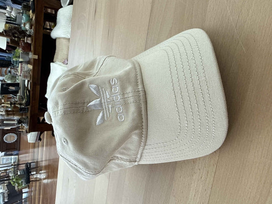 Adidas Cream Ball Cap — Color Trefoil Logo, Cotton