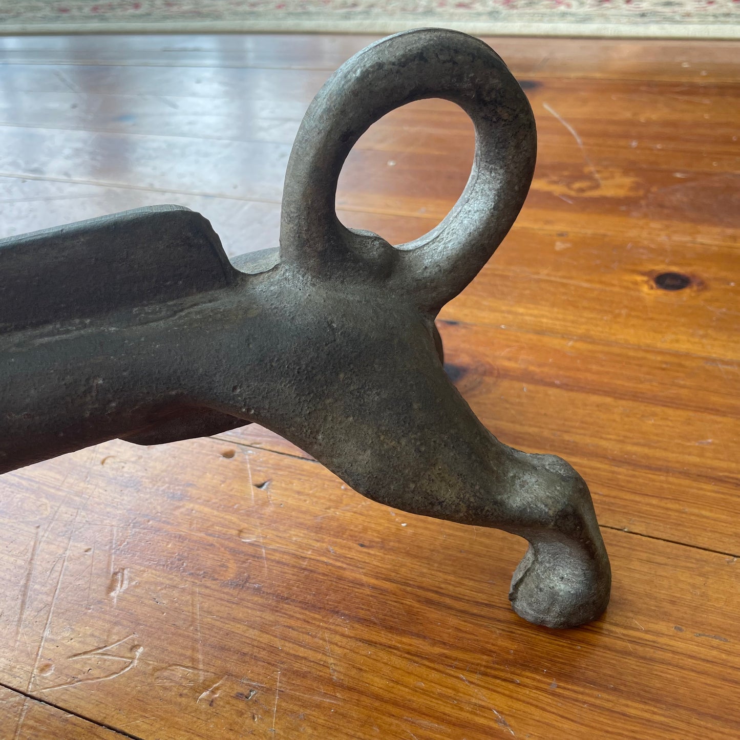 Cast Iron Dachshund Boot Scraper – Early 20th Century Door Stop