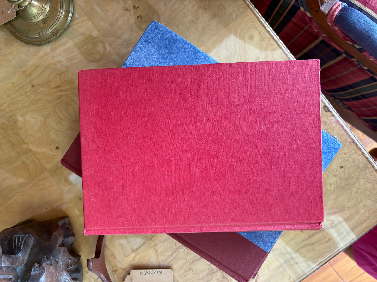 Red Clothbound “Vintage: The Story of Wine” by Hugh Johnson