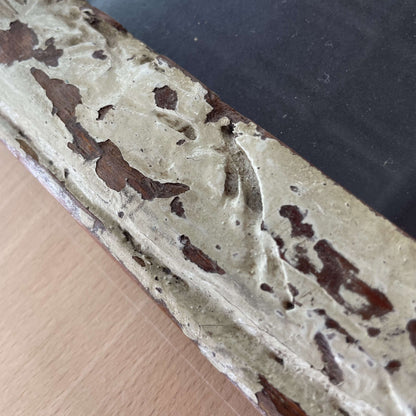 Distressed painted frame chippy edge detail