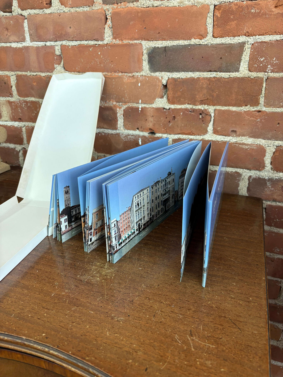 Venice Grand Canal book accordion pages fanned out
