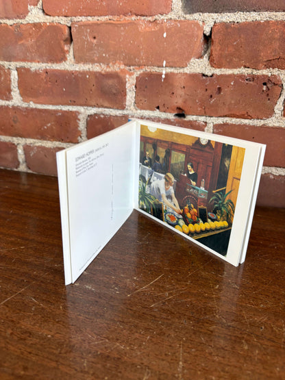 Edward Hopper book open to a painting page