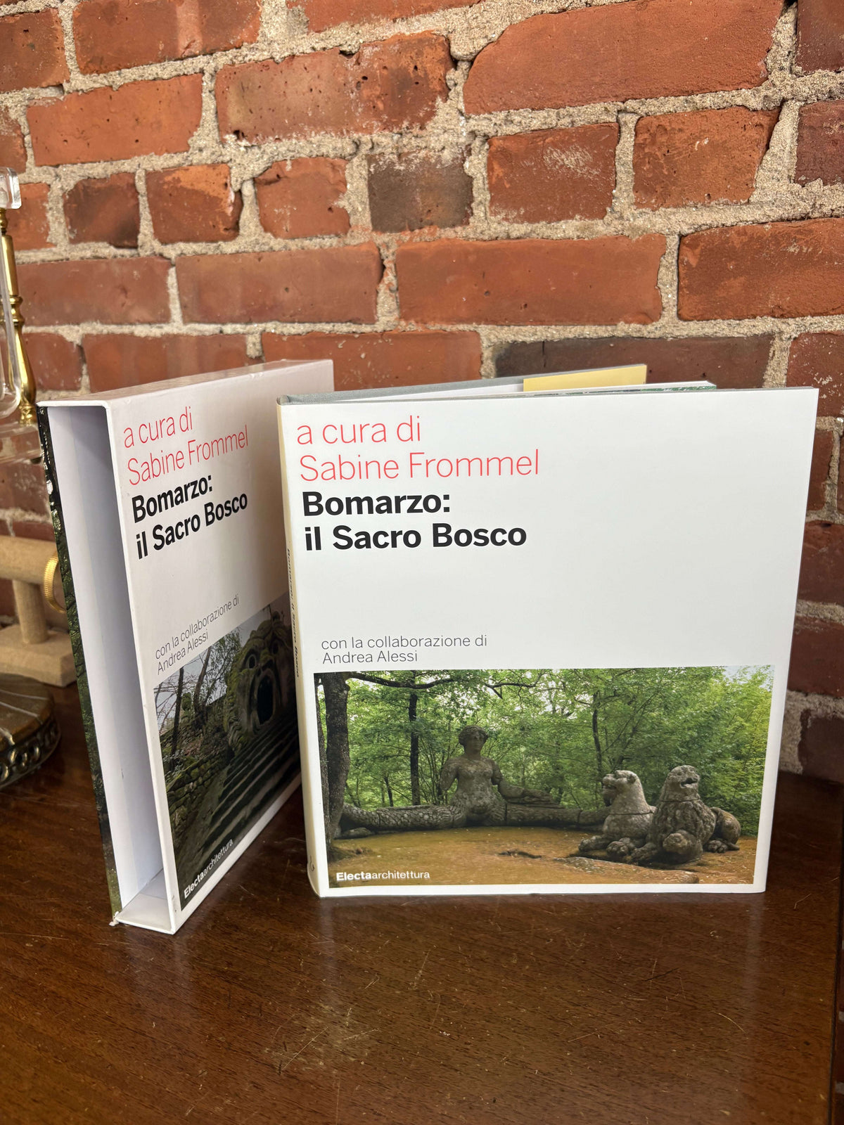 Bomarzo il Sacro Bosco book cover with garden monster sculptures